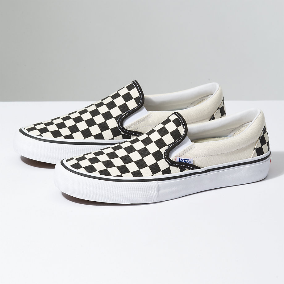 Vans Bayan Kaykay Ayakkabısı Slip-On Pro Siyah/Beyaz | 25886-280